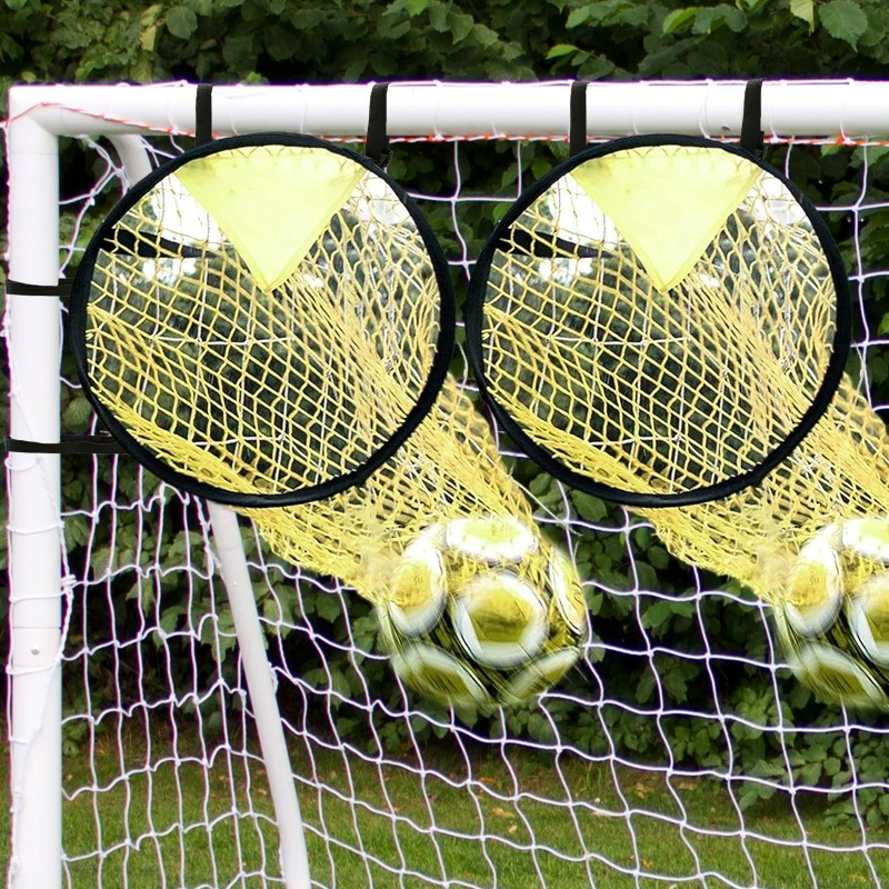 E-shop 2 Stück Fußball-Trainingsschießnetz Ausrüstung Fußball-Trainingszielnetz Tor Jugend Freistoßübung Schießen Fußball Topshot