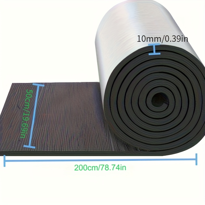 E-shop Selbstklebende Hochdichte Aluminiumfolie Isolierrolle - Hochleistungs-Thermobarriere für Dächer, Wände, Schlafzimmer | Flammhemmend,