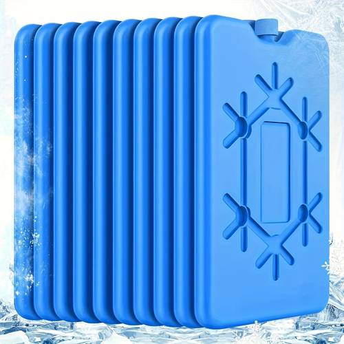 reusable ice packs 10 packs ultra thin design long lasting cooling leak proof and durable essential for refrigeration picnics and outdoor activities made from non toxic materials
