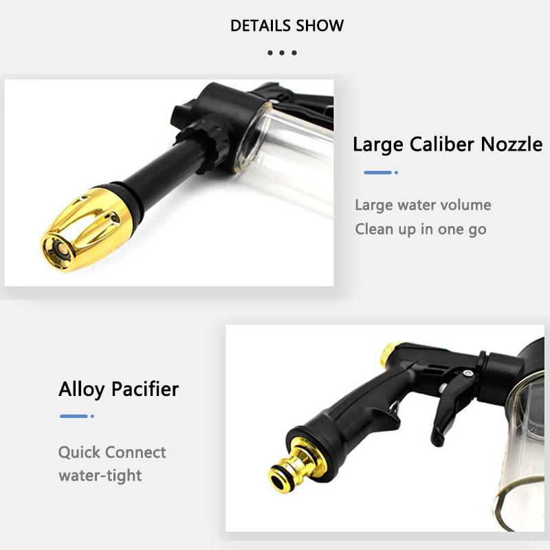 High-Pressure Car Wash Sprayer with Foam Bottle- Versatile Water Gun for Motorcycles, Home& Garden Use- Durable Long Rod Nozzle for Efficient Cleaning and Irrigation 14 High-Pressure Car Wash Sprayer with Foam Bottle- Versatile Water Gun for Motorcycles, Home& Garden Use- Durable Long Rod Nozzle for Efficient Cleaning and Irrigation