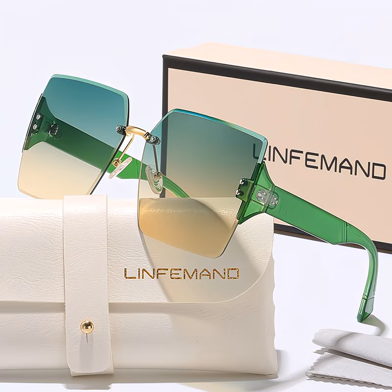 rimless decorative glasses for women summer party dance outfit festival gift Product details 5