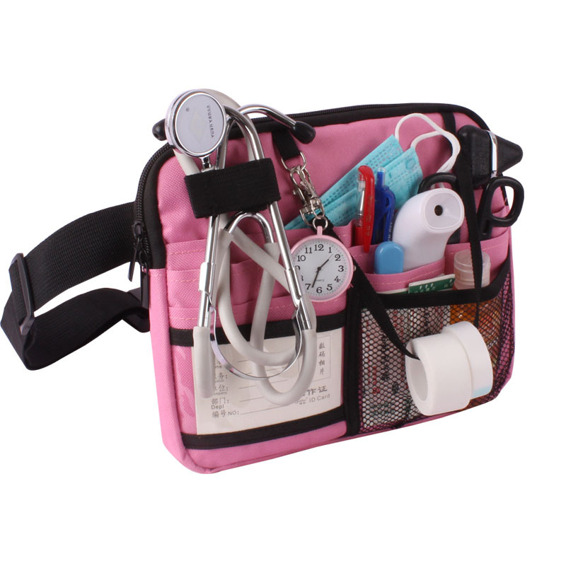 TEMU 1pc Multifunctional Storage Nurse Tool Storage Bag Nurse Belt Bag Tool Nurse Portable Waist Bag(empty Bag Only)