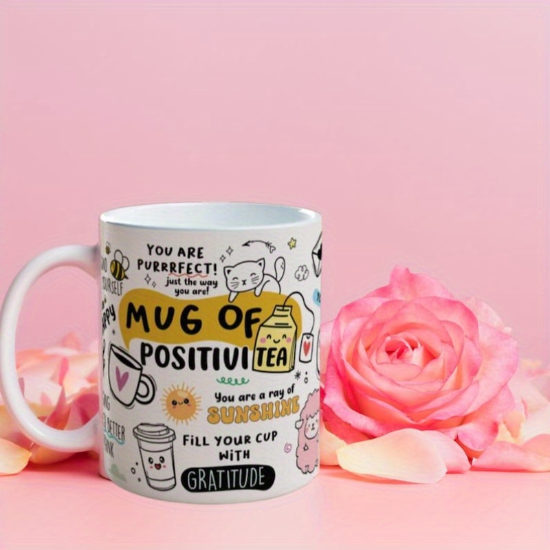 

Mug Of Positivi-tea Motivational Mug - A Mug Of - , Mug, , Affirmation