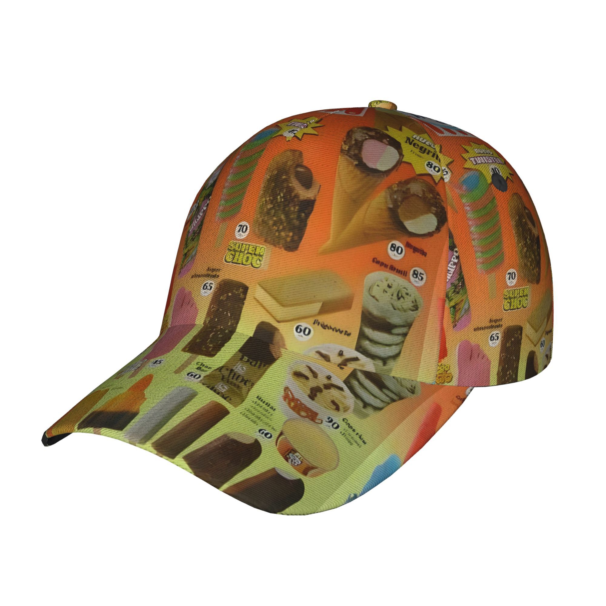 TEMU Gorra de béisbol individual con temática de helado, los géneros - un sombrero de sol y ajustable con , para un look casual y moderno al en y