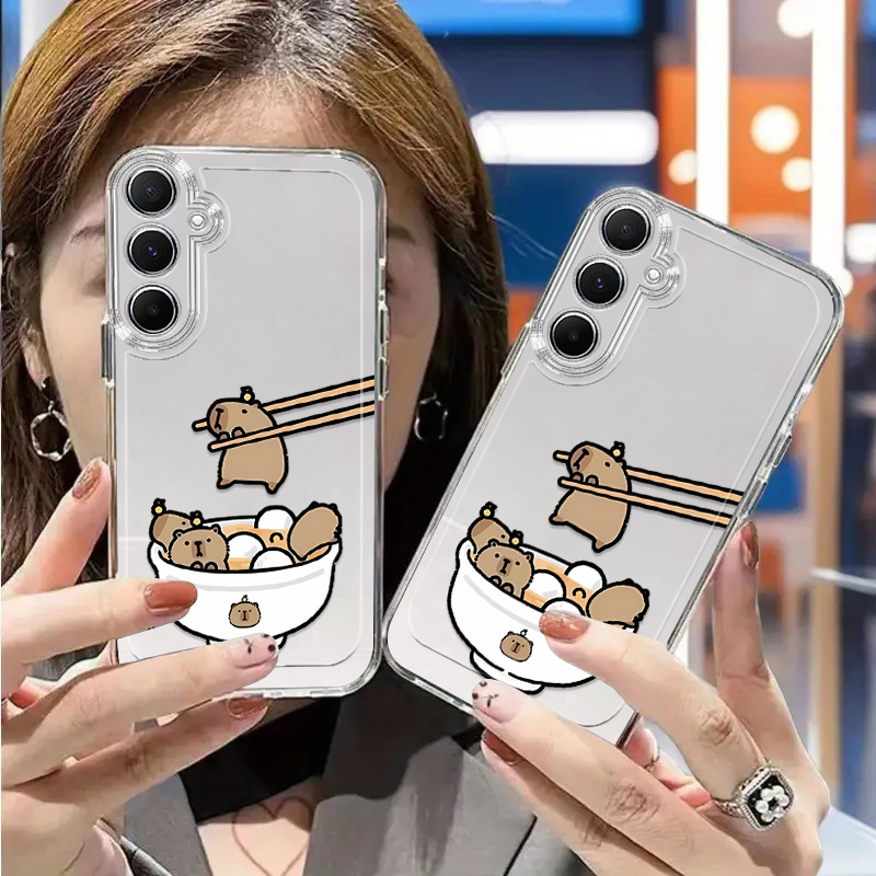 품목 사진 휴대폰 케이스 - 카피바라 탕연 패턴 휴대폰 케이스 (삼성 갤럭시 s25ultra s25 s24ultra s24fe s24plus s23plus s22fe s21 s20plus, 갤럭시 a21 a23 a32 a33 a42 a51 a54 a55 a70 a03 a04 a05s a06 a13 a10 a14 a15 a267 호환), 연인 선물