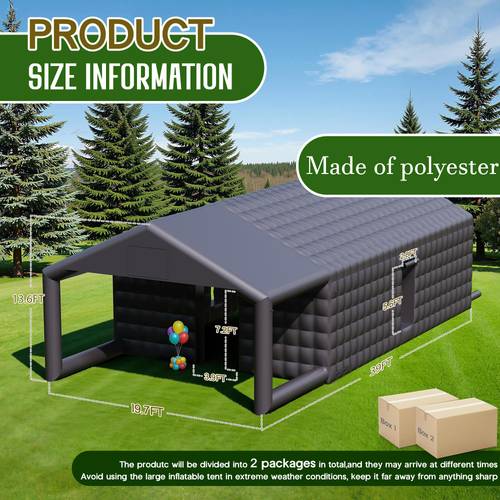inflatable event outdoor with multi entry design for