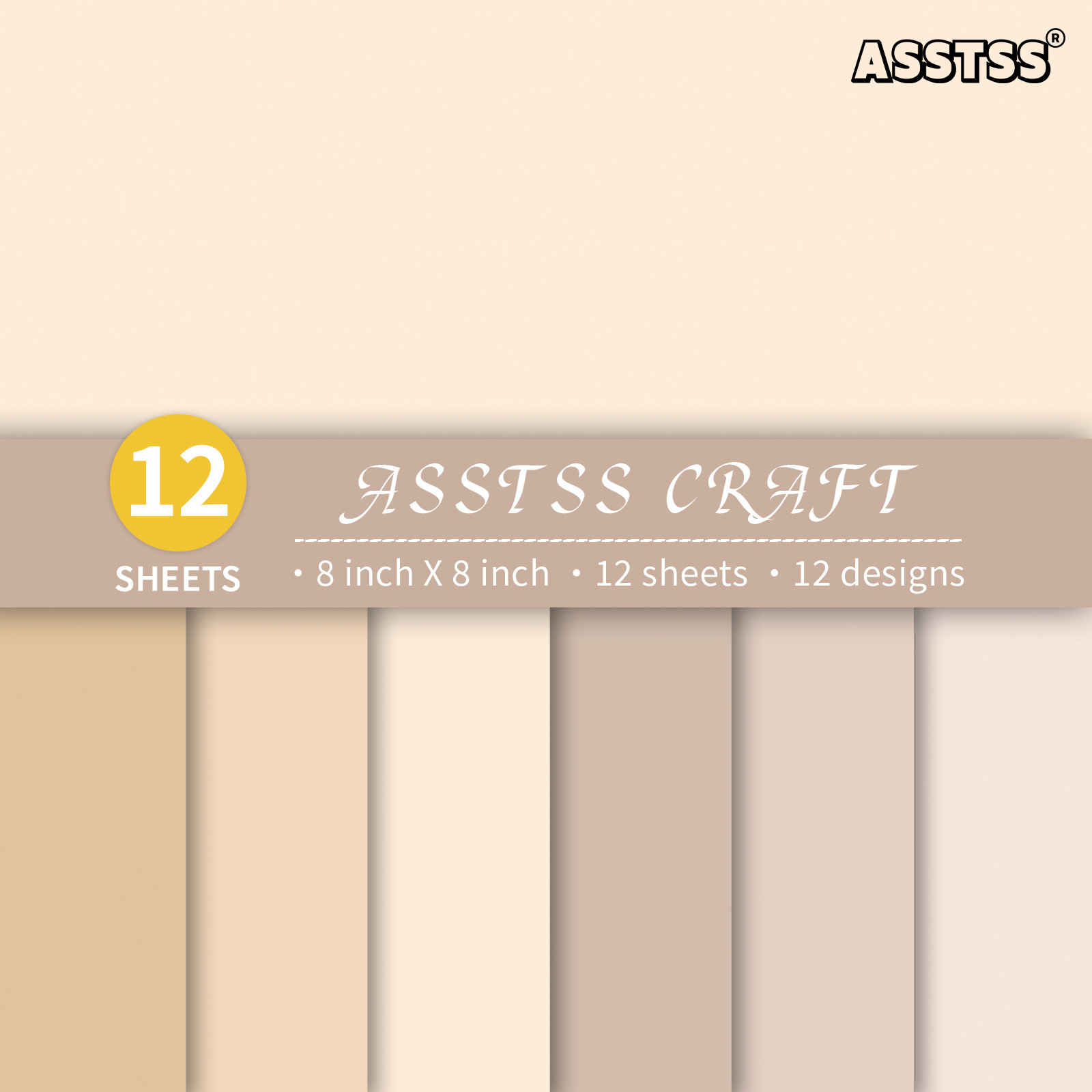 TEMU 12-sheet Asstss Heavyweight Scrapbooking Paper Pad Suitable For Journaling, Collage Art, Greeting Cards & Crafts - 8"x8" Floral Cardstock Sheets