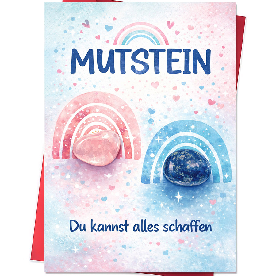 1 Greeting Card + 1 Envelope1pcs Greeting Card For Encouraging Them To Believe Can Anything With Colorful And Stones Design