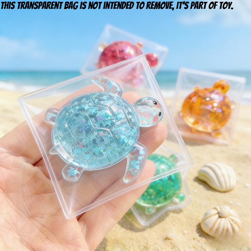 Shiny Squishy Turtle Toy, Quick Rebound