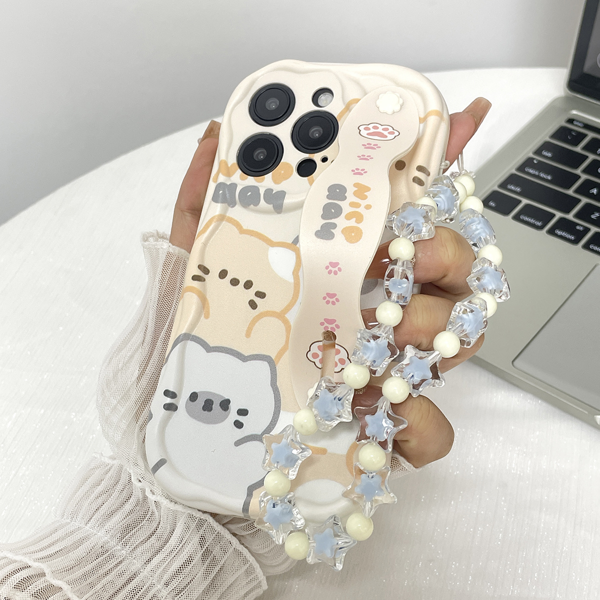TEMU Phone Case - The Stylish And Sturdy Shockproof Phone Case Features A , With Cute Printed Patterns, Suitable For Series 11/12/13/14/15/16/17 Pro