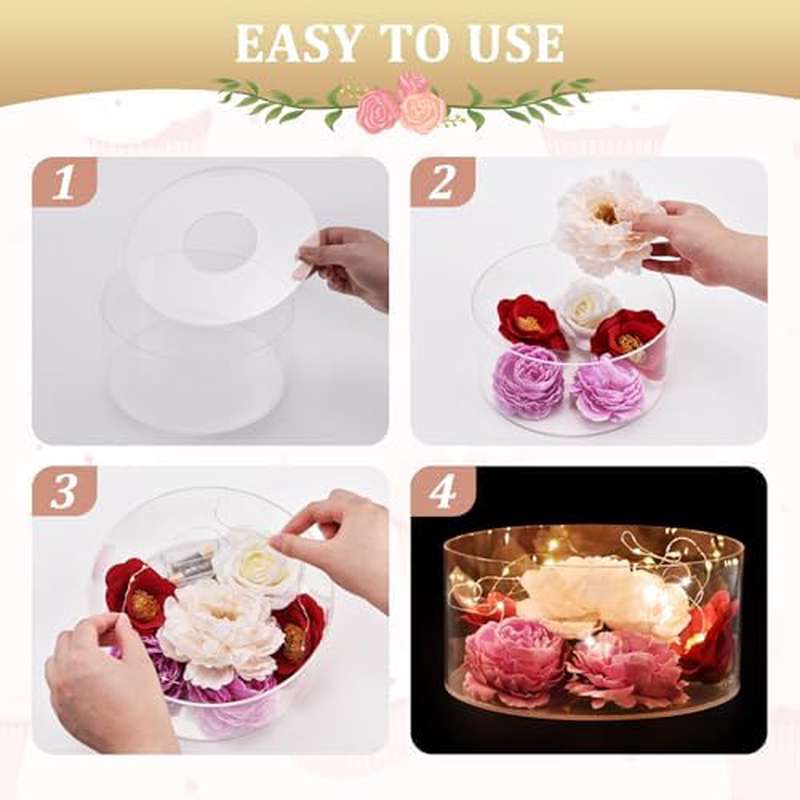 2 tier clear acrylic cake display stand with nesting cylinders heavy duty wedding birthday party decor suitable for cakes cupcakes flowers   table riser space saving storage ideal for weddings showers