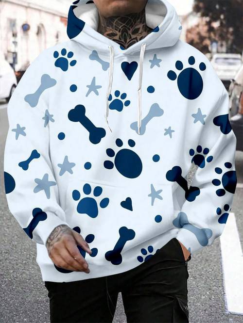item picture 3d print mens long sleeve hoodie with poster print design street casual sweatshirt plus size