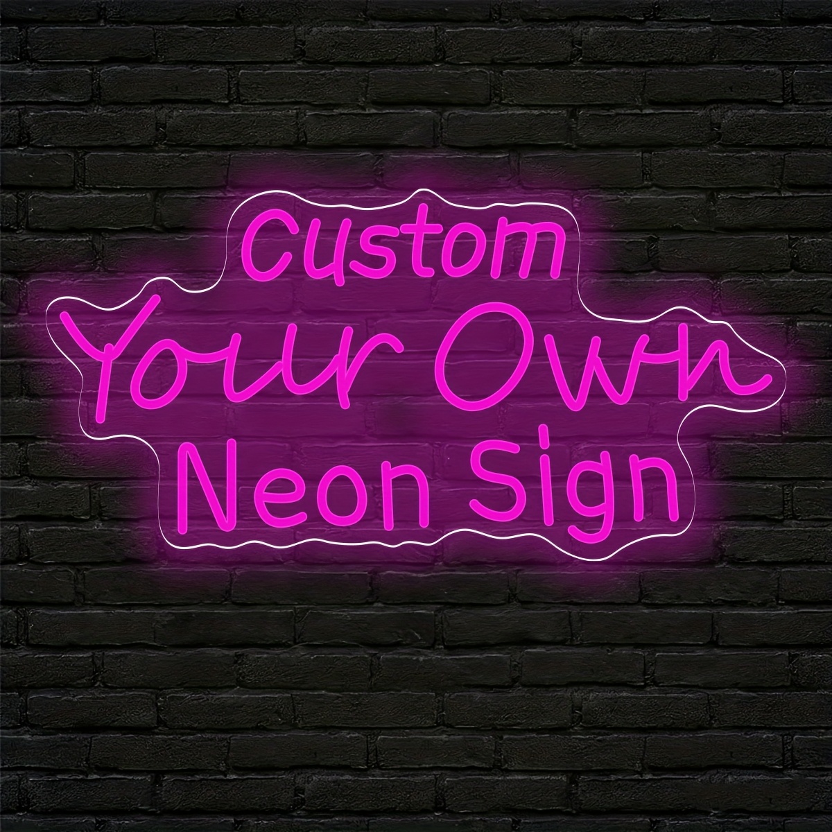 Personalized Custom Text LED Neon Light, USB Powered