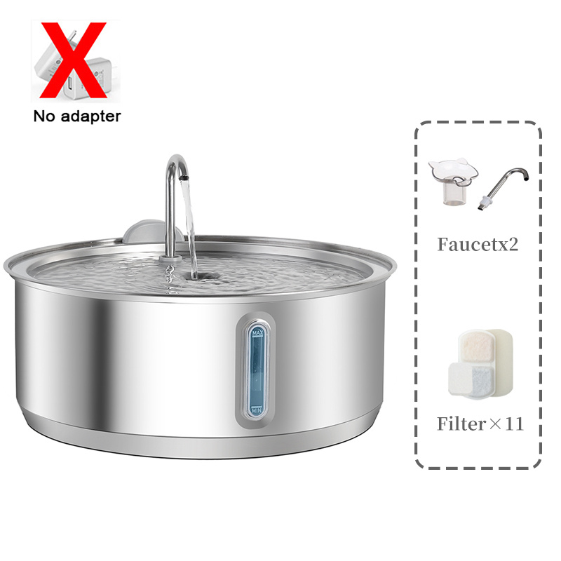 Image of 8l/270oz Cat Water Fountain, Pet Water Fountain With Window, Large Capacity The Needs Of Multiple Cats, Dogs And Cats Drinking Water At Time, Machine With 7/11pcs Filter
