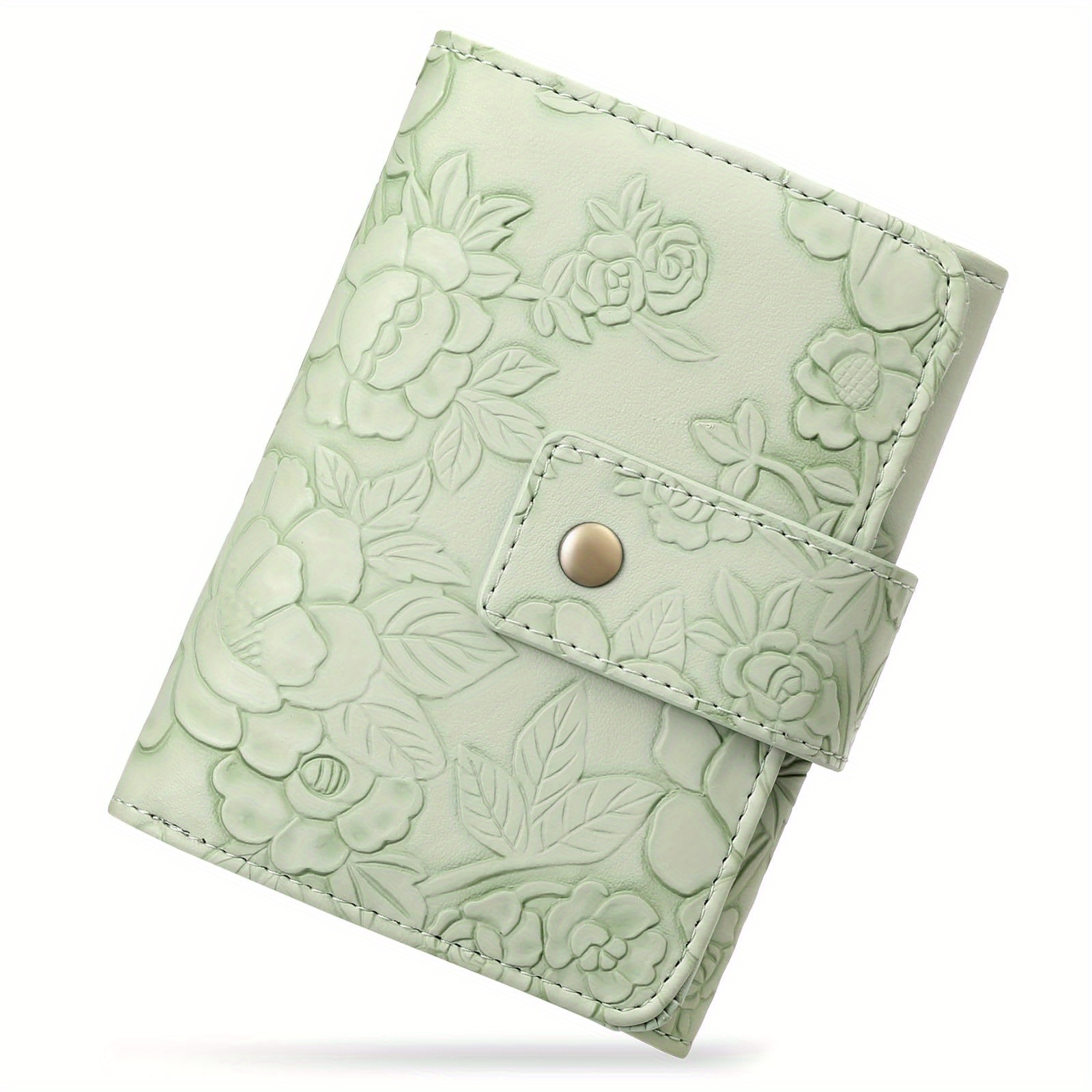Image of Retro Fiber Wallet, With Zipper Coin Purse And Multiple Card Slots, Snap Closure. A Retro Daily Use Wallet That Can Hold Cash, Cards And Id Cards