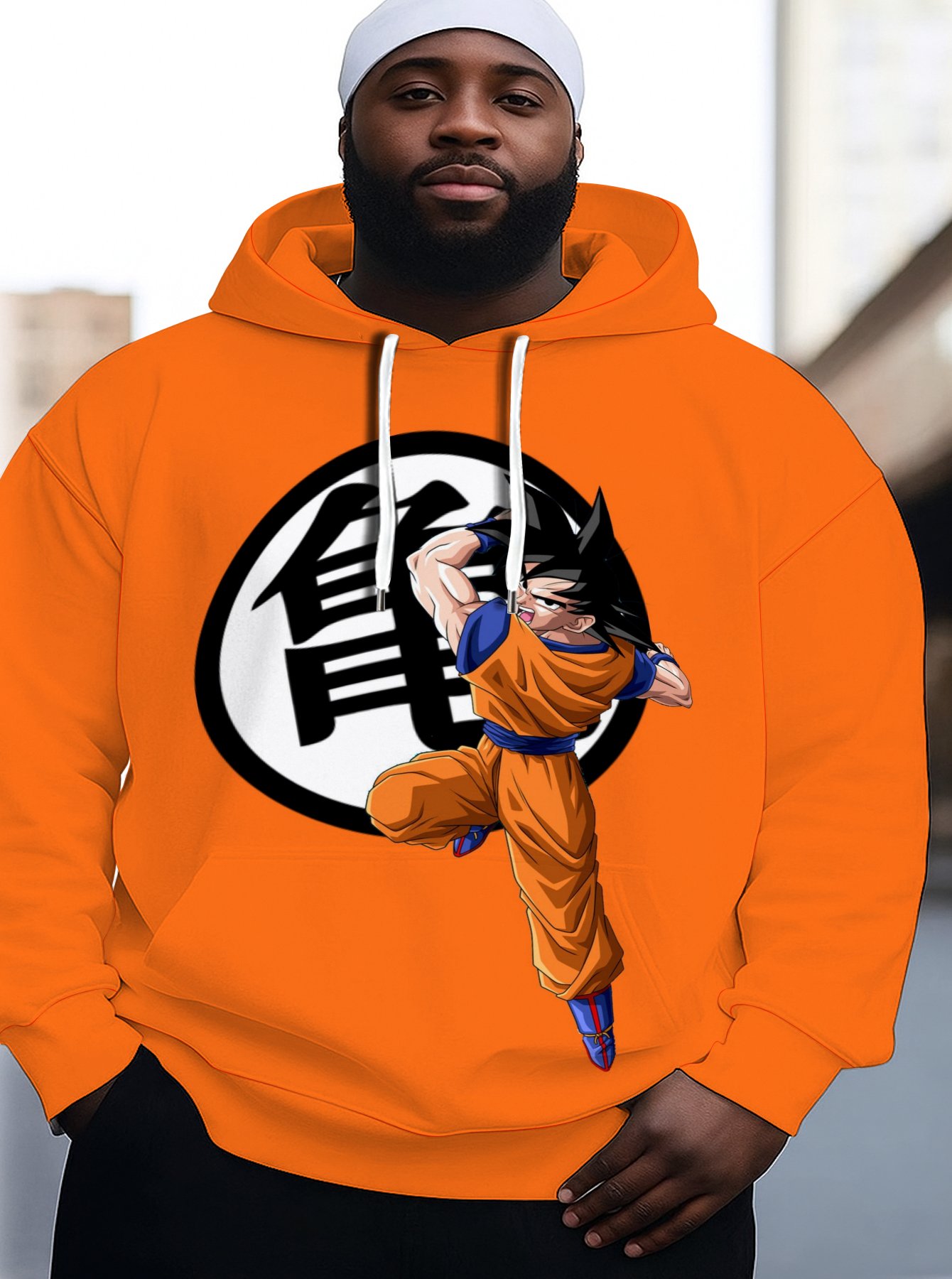 Close-up of Hoodie Fabric and Print