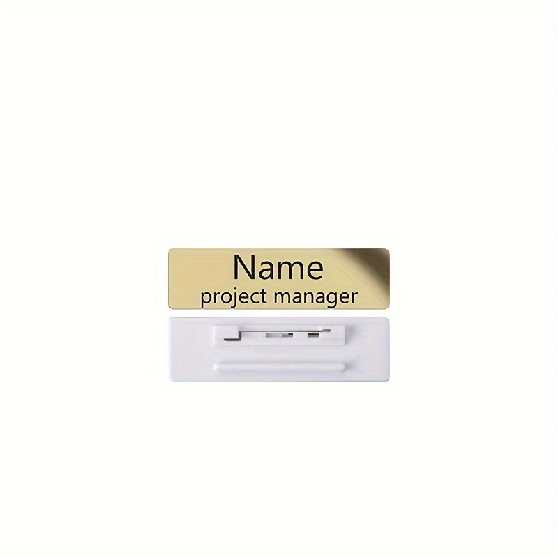 TEMU Attache personnalisée pour nom, étiquette, badge, épingle ou aimant avec sur mesure. gravée avec des de famille, , dates, logos. Plaque