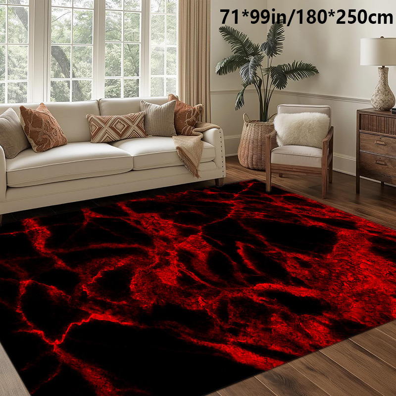 TEMU 1pc Of Large Area Rug Featuring, , And Dot Plastic Bottom, Suitable For Modern Nordic Style. Machine Washable And Easy To Clean, Spring And