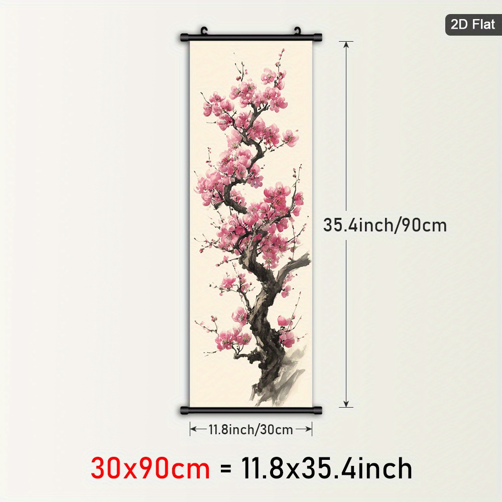 TEMU 2d Flat, 2d Flat, 1 Framed Poster Of , Featuring An Elegant Canvas Design. This Vibrant Pink Wall Art Is Perfect For Home Decor, Showcasing A