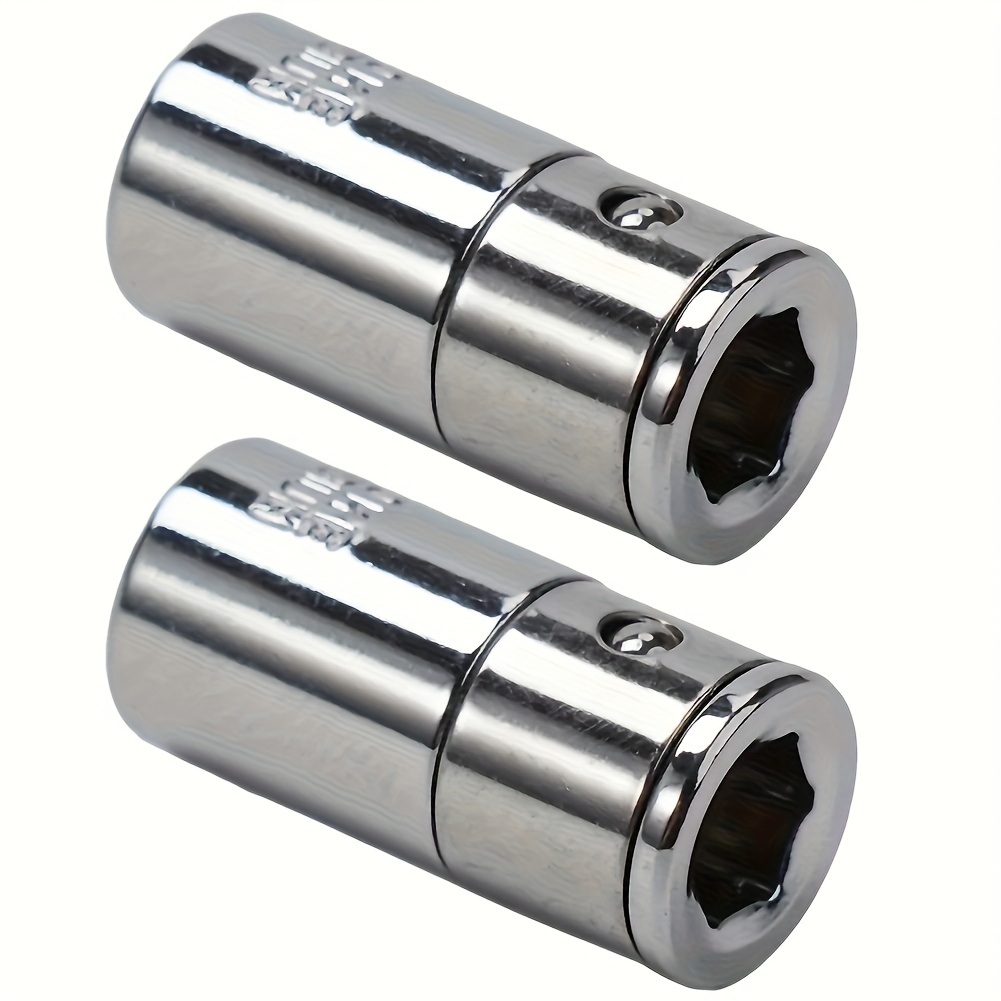2pcs Set 1/ 4-inch Square Head To 1/4 Hexagonal Shank Socket Quick-release Screwdriver Holder Impact Socket Adapter Tool