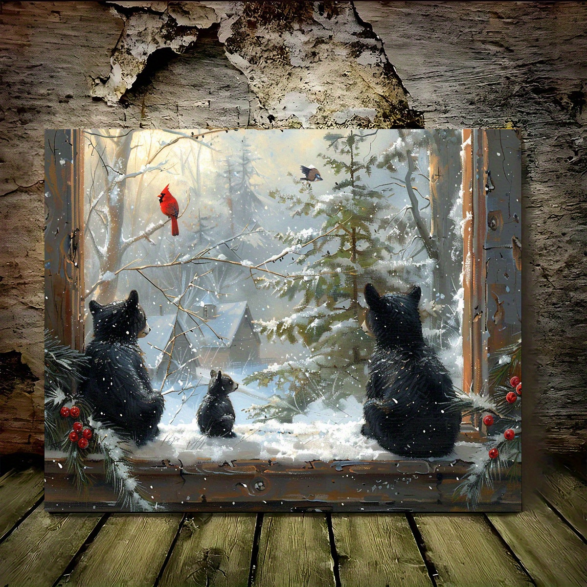 

Bear & Art - Wooden Decor For , For & , 11.8x15.7