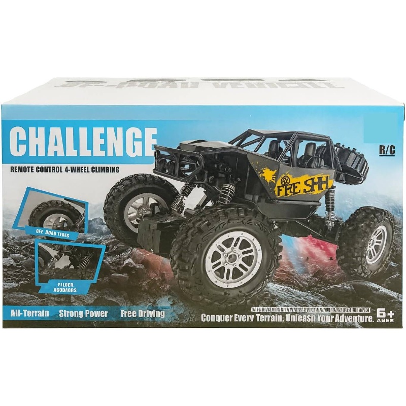 challenge rc rock crawler buggy light yellow non rechargeable 9v battery solar powered expanded polypropylene foam material Product details 2