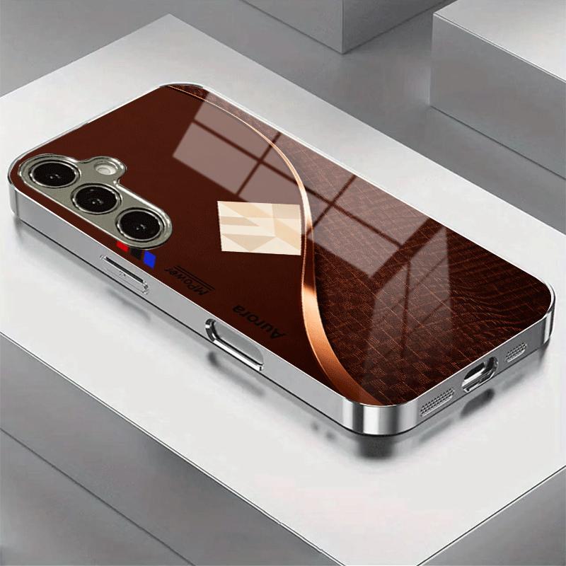 galaxy s25 plus 24 pro 23 ultra and note 20 a55 a56 a16 and more models designed with soft electroplated frame shockproof and drop protection durable protective case for smartphones combining advanced electroplating technology and hd pattern glass