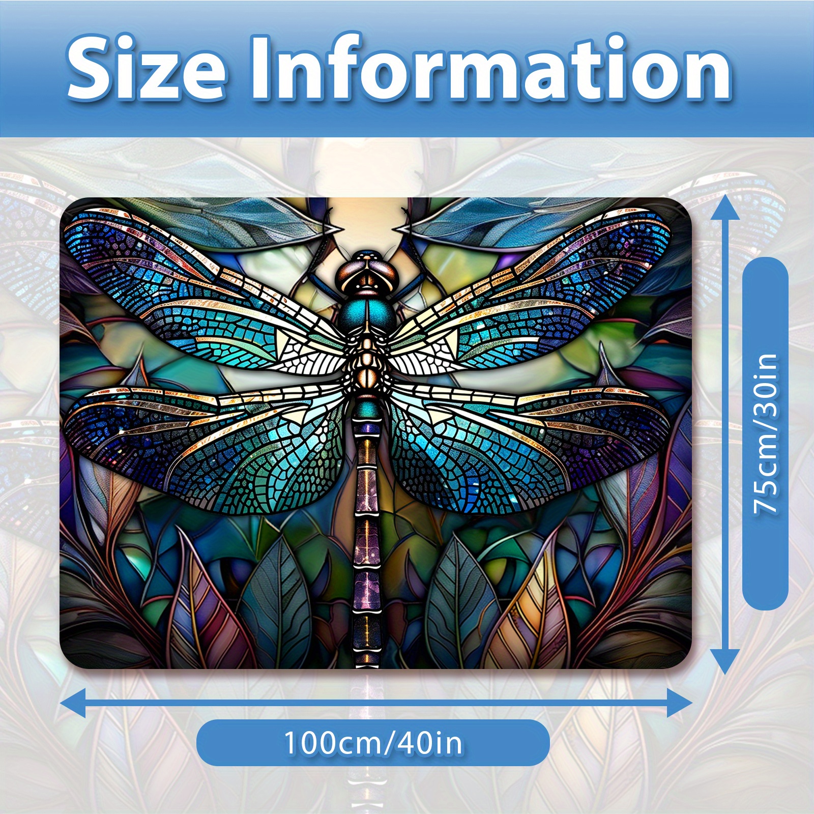 TEMU 1pc Car Rear Cargo Pad, Stained Glass Artworkthe , Anti-slip, Wear-resistant, Washable, Keep The Car Interior , , Pet Mat, Car Accessories Interior.