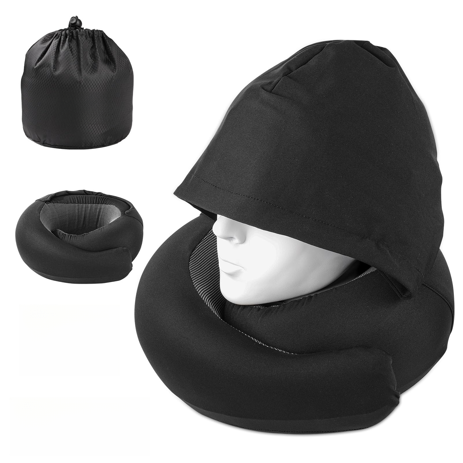 TEMU This New Snail-shaped Portable Neck Support Cushion With Storage Bag Is Suitable For Work, Study, And Travel—a Convenient Nap Cushion And A