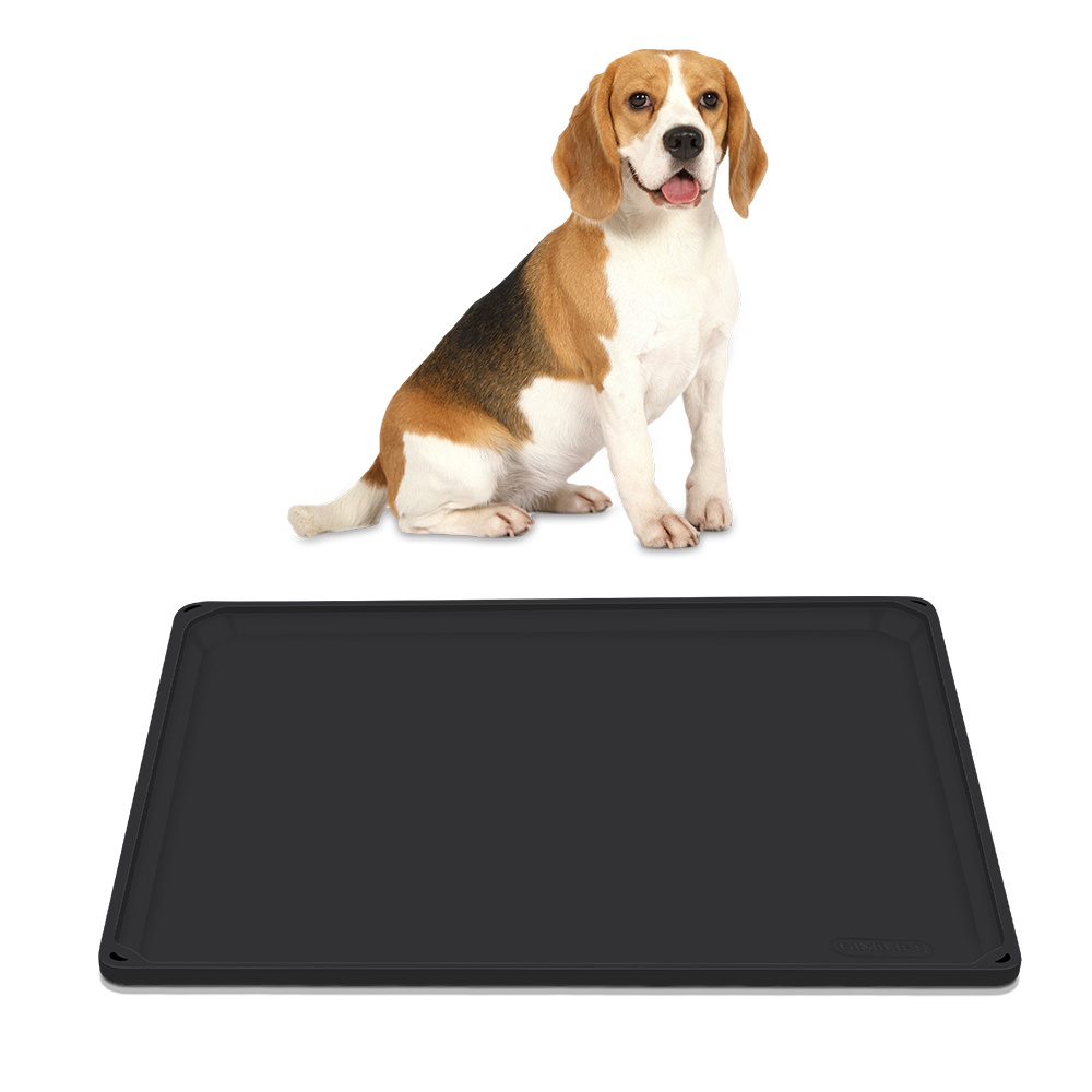 Image of 2.0 Upgraded Thickened Version Food Mats Thickened Design High-quality Pet Feeding Mat For Dogs And Cats - High-lip Design For Mess-free Eating - Ideal For Food And Water Bowls