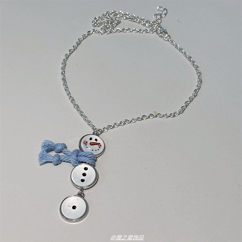 TEMU Chaîne de pull vintage japonaise avec pendentif de neige - Breloque de neige de bouton, convient pour , , l'hiver, , les , et les festivals de