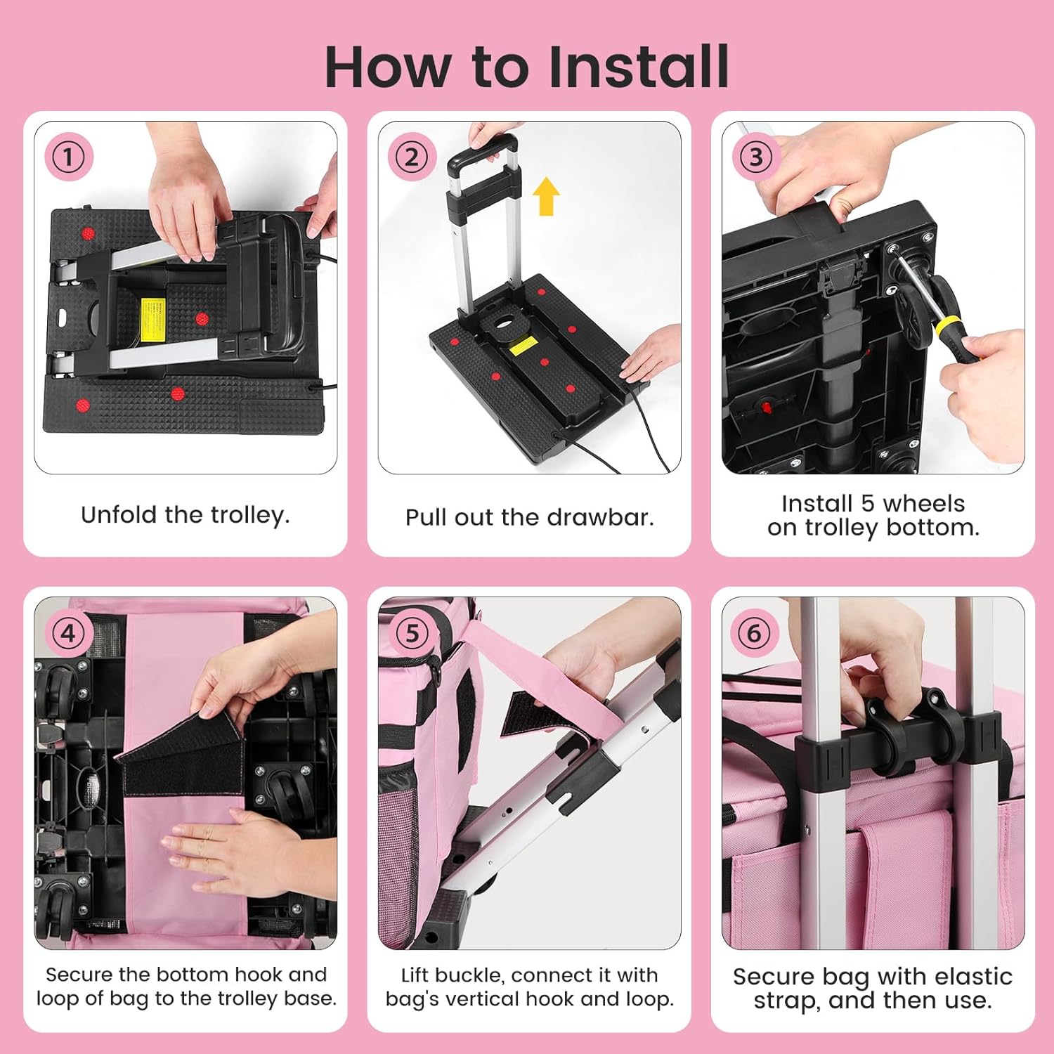 Cleaning Caddy Bag, Rolling Caddy Bag, Extra Large Rolling... product image 9