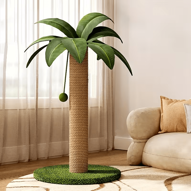 TEMU Banana Scratching - Multi-level Climbing Tree With Sturdy Construction, Space-saving Vertical Cat Tower Suitable For Indoor Cats, Easy Assembly,