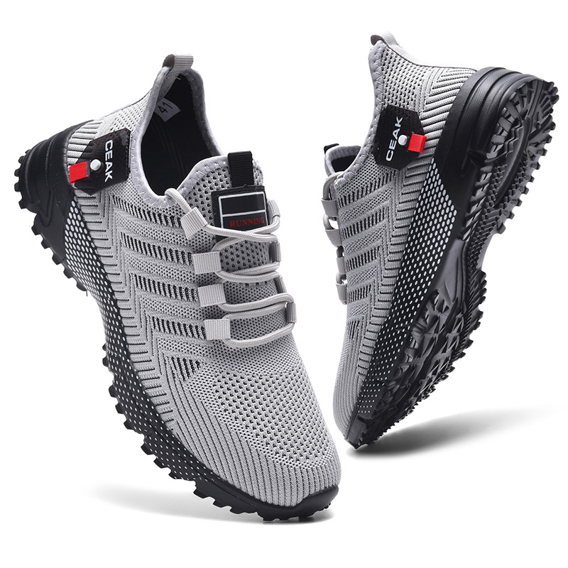TEMU Men's Comfortable Versatile Outdoor Sports Shoes | Lightweight, Non-slip, Breathable, Rubber Sole, Lace-up Closure, Low- -