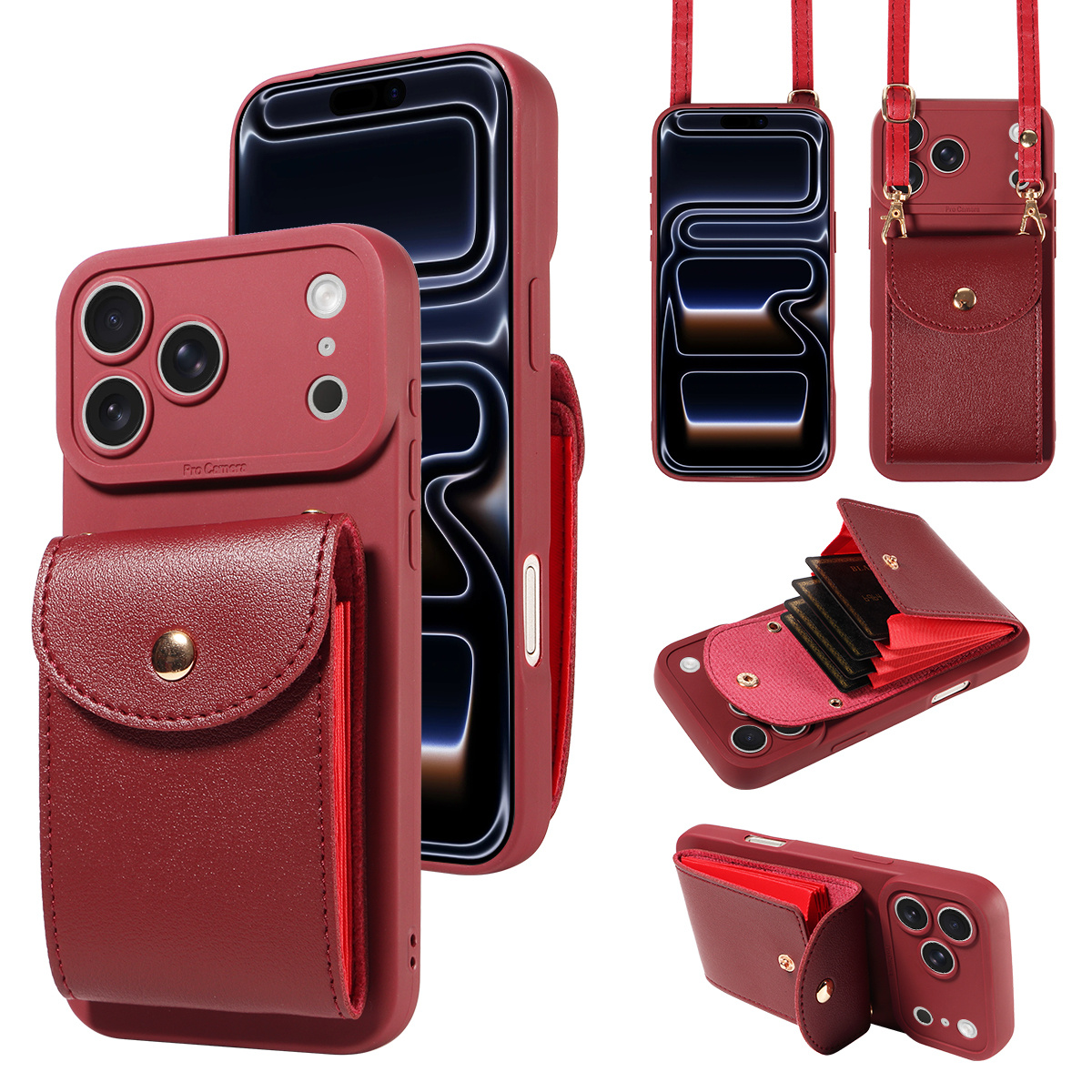 TEMU Phone Case: High-quality Accordion Flip Phone Case For Iphone 17 Pro Max, 17e, 17 Air, 17 Pro, 16 Pro Max, 15, 14, 13, 12, 11 Pro Mini, 7, 8