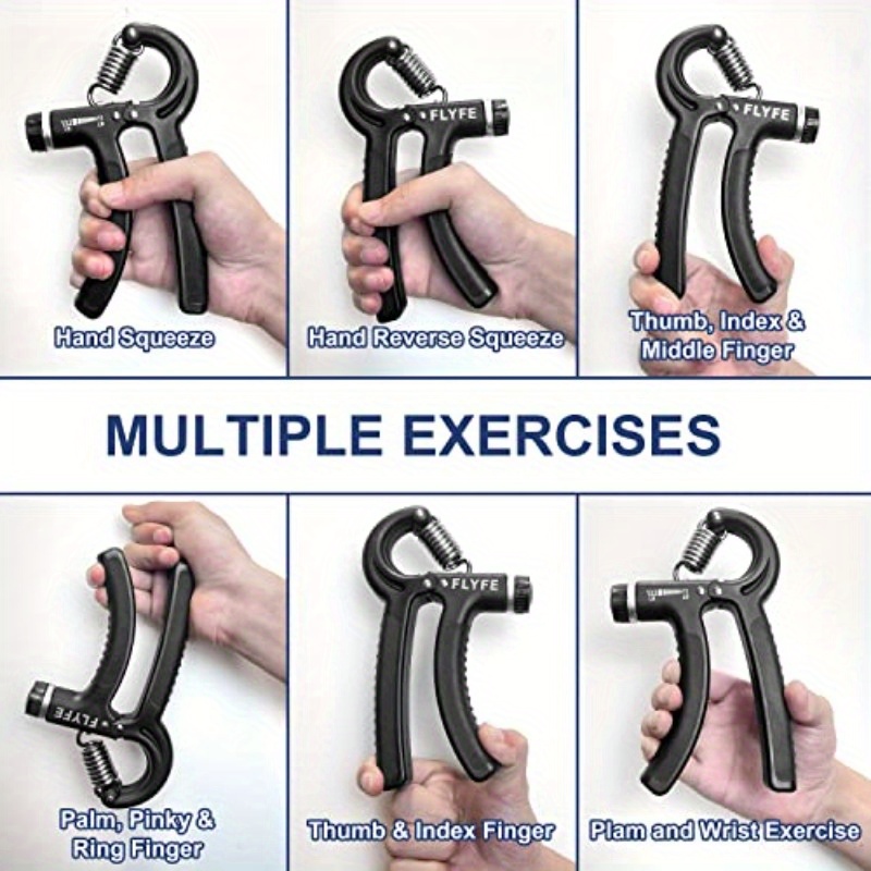   grip strength trainer plastic 2 pack 11132 lbs forearm strengthener hand squeezer adjustable   hand grip strengthener for muscle building and   recovery, hand grip strengthener plus size, grip strength trainer, hand grip strengthener cordless, forearm workout, hand exercise, ergonomic grip,  , sturdy material,   trainer,   tool, fitness equipment, athletes, fitness enthusiasts Product details 1