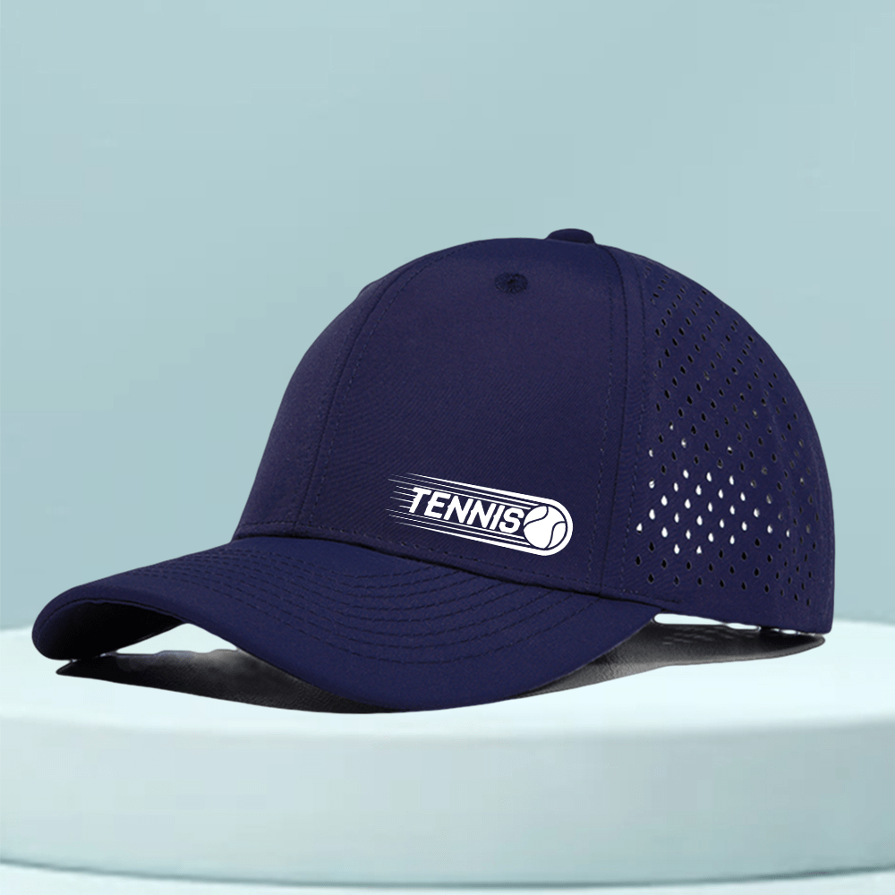 TEMU 1 Men's Quick-dry Tennis Cap - Breathable Mesh Back And Tennis Print, Lightweight Golf And Running Hat, Suitable For Tennis, Golf, Gym, Outdoor