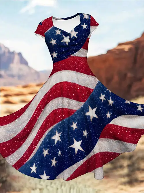 flag dress sold on Temu United States flag dress sold on Temu United States