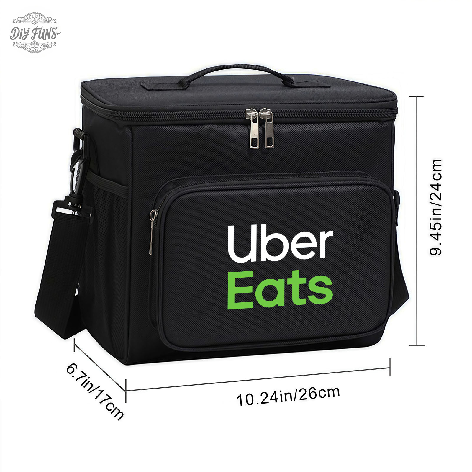 Insulated Delivery Bag for Hot & Cold Food Storage, Foldable
