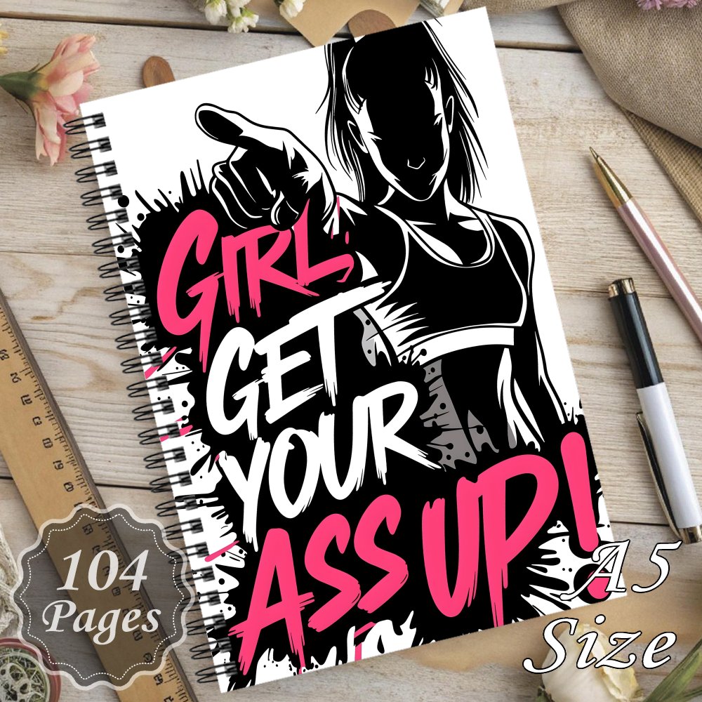 TEMU 1pc Weight Loss Spiral Notebook, Journal For Reaching Goals, Inspirational Design For Tracking Weight Loss And Body Measurements