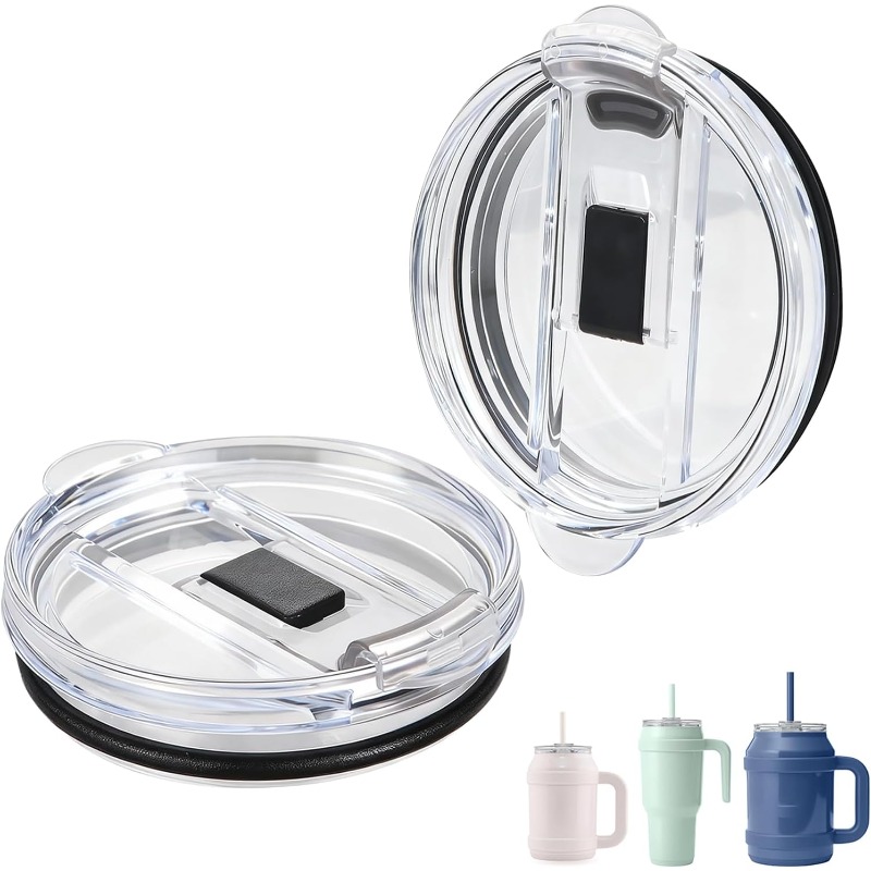TEMU 2-pack Replacement Lids, Suitable For Redu , Can Replace 40oz, And 50oz Lids, With A Sealing Silicone Ring To Prevent Leaks, Fits Perfectly