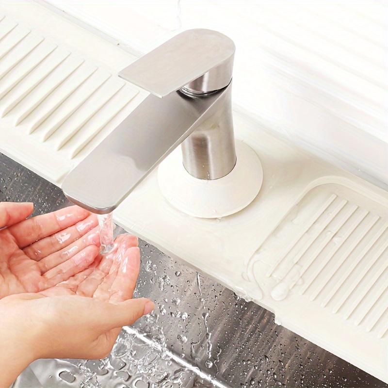 1 high   splash proof kitchen faucet fixing ring and drain plug leak proof and   suitable for narrow edge single handle sinks   without tools compatible with modern sinks splash proof flexible material details 2