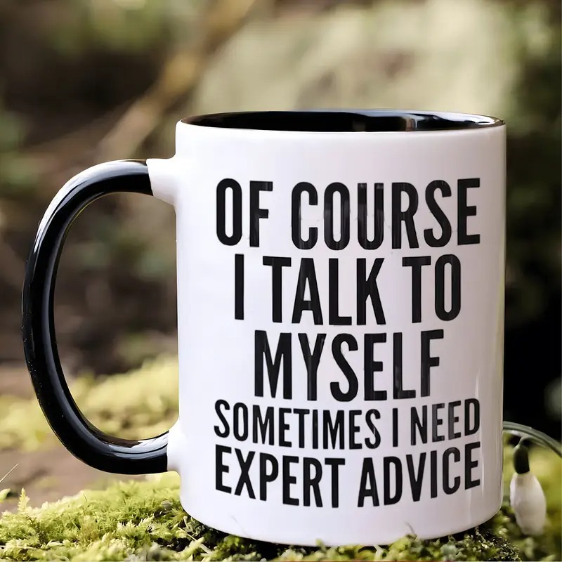 TEMU 1pc Funny " I I Need " Ceramic Coffee Mug - 11oz Conversation Tea Cup For Home Office Or Gift Hand Wash Care No Dishwasher