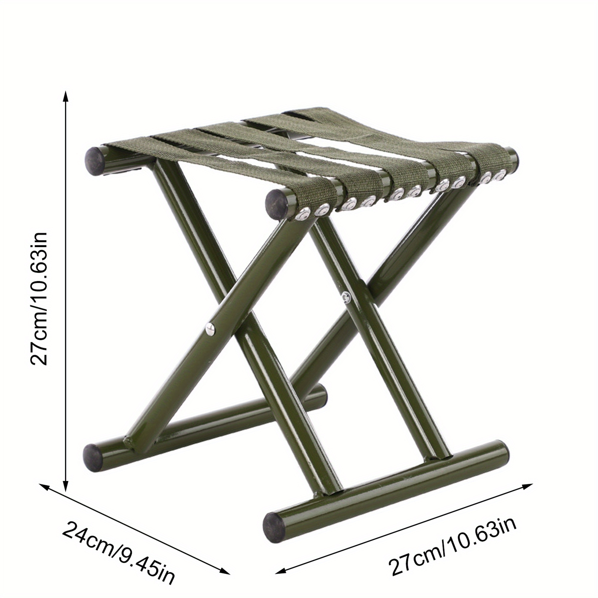 small folding stool outdoor metal camping heavy duty chair   stool for hiking gardening travel Product details 2