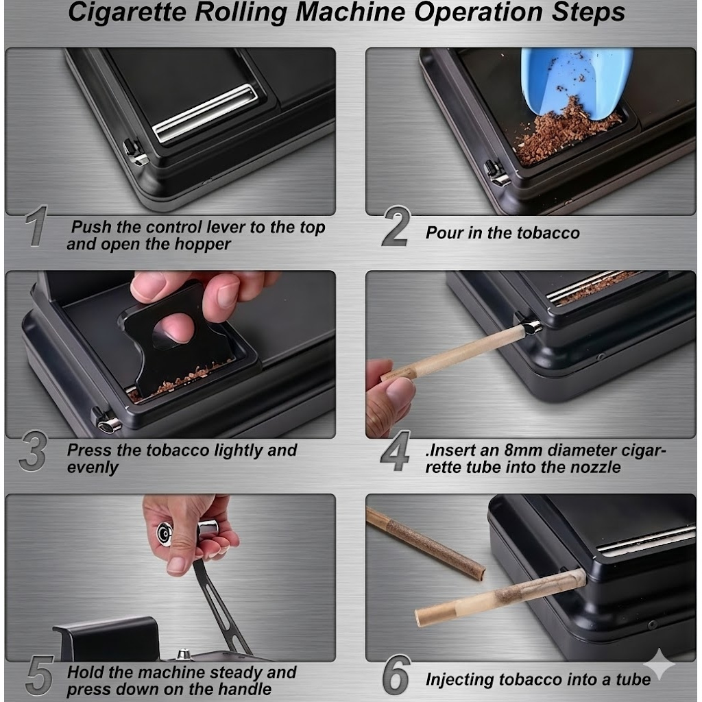 portable cigarette roller