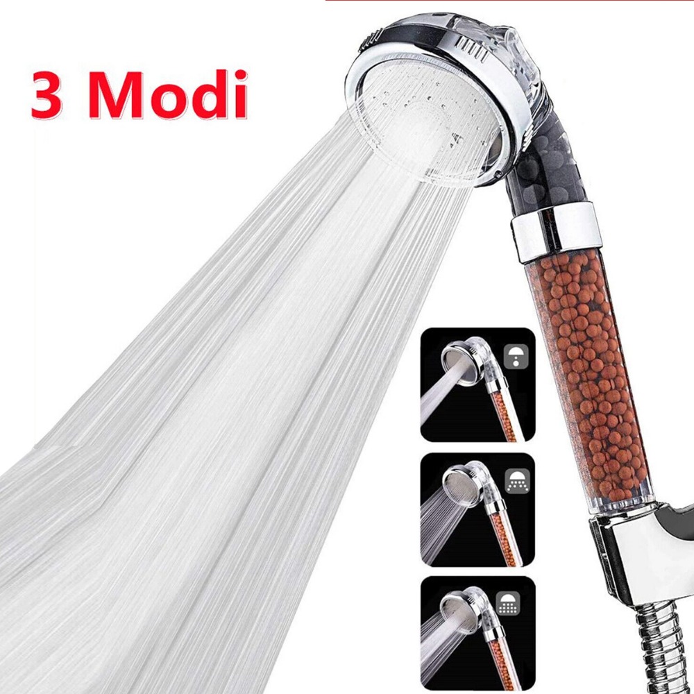 High-pressure Water- Handheld Shower Head - 3 Adjustable Spray , Powerful Water Flow For Deep Cleaning, Water- Design Reduces Consumption For Shower Use For Shower Use