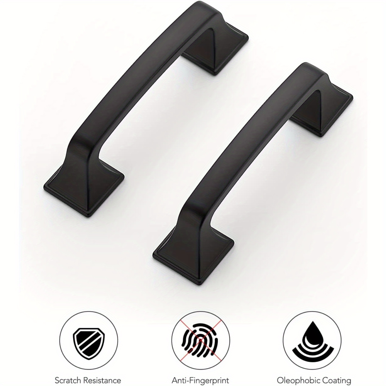 blue dress for baby girl Black Cabinet Handles - 3 Inch Hole Center Modern Squared Drawer Pulls main image 1