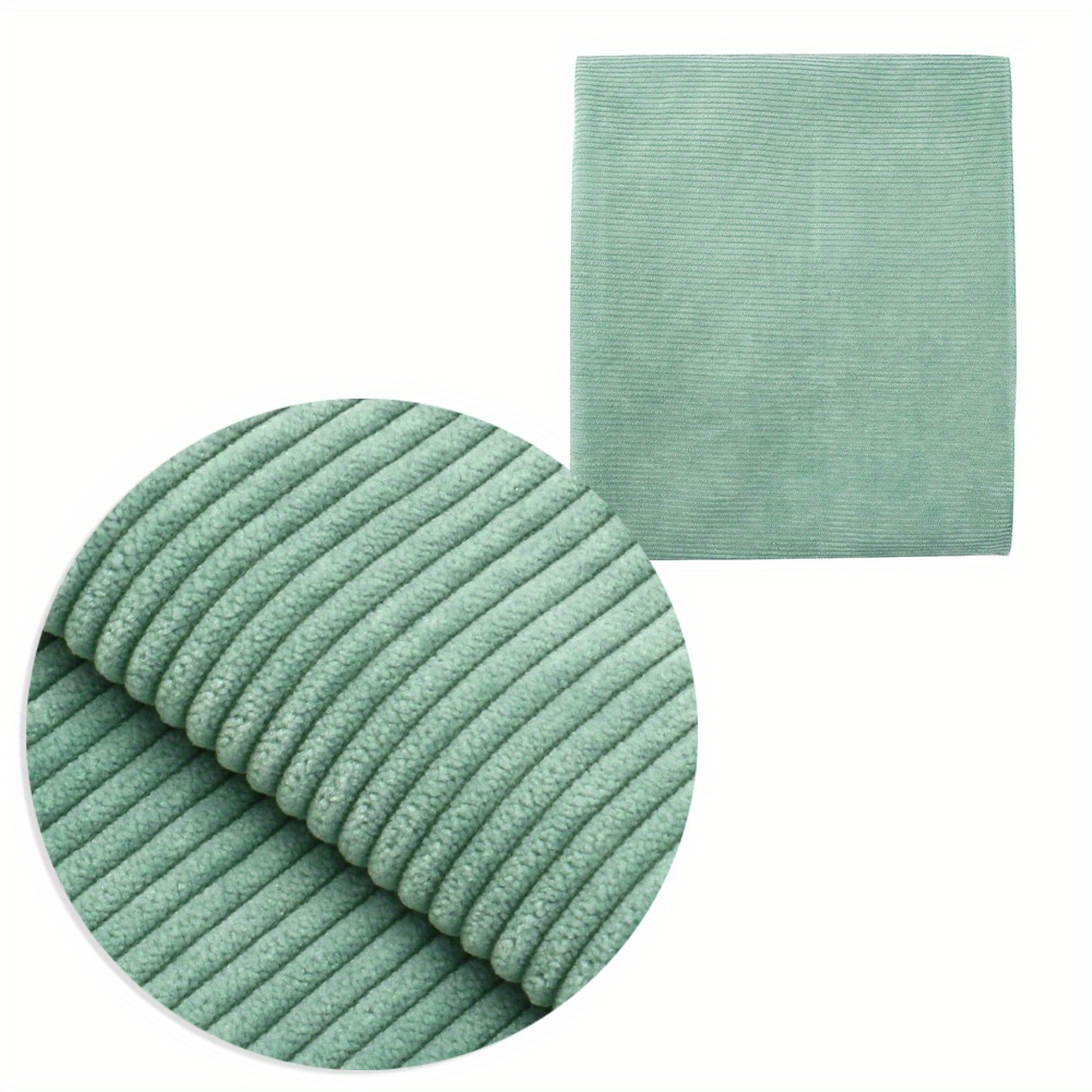 E-shop 50x150cm Kordstoff Samtstreifen-Stoff Einfarbiger Sofastoff Handgemachter DIY-Stoff aus 100% Polyester