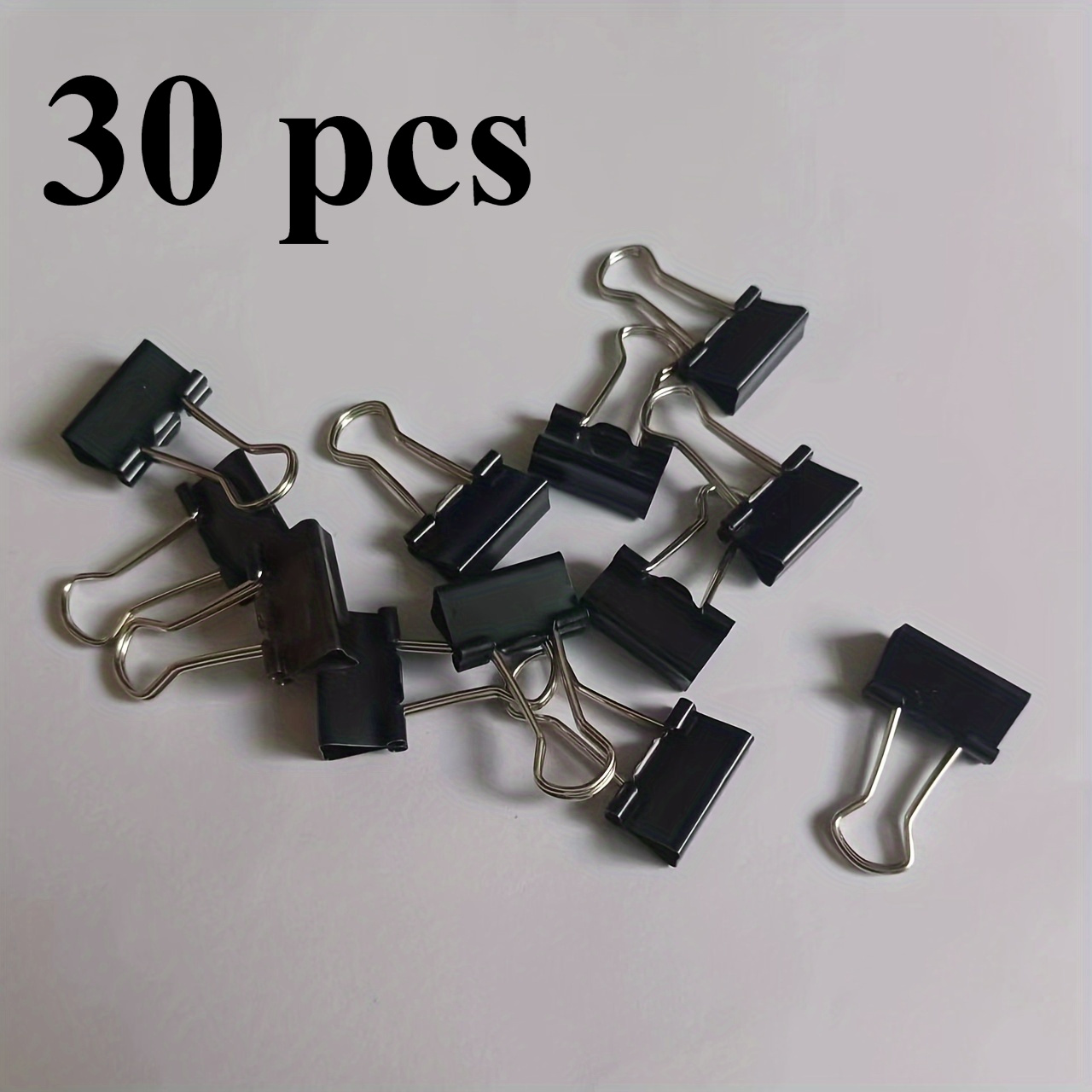 30-pack Of Sturdy Rustproof Small Metal Binder Clips - Paper Holders For Office, Classroom, Educators, And Student Supplies