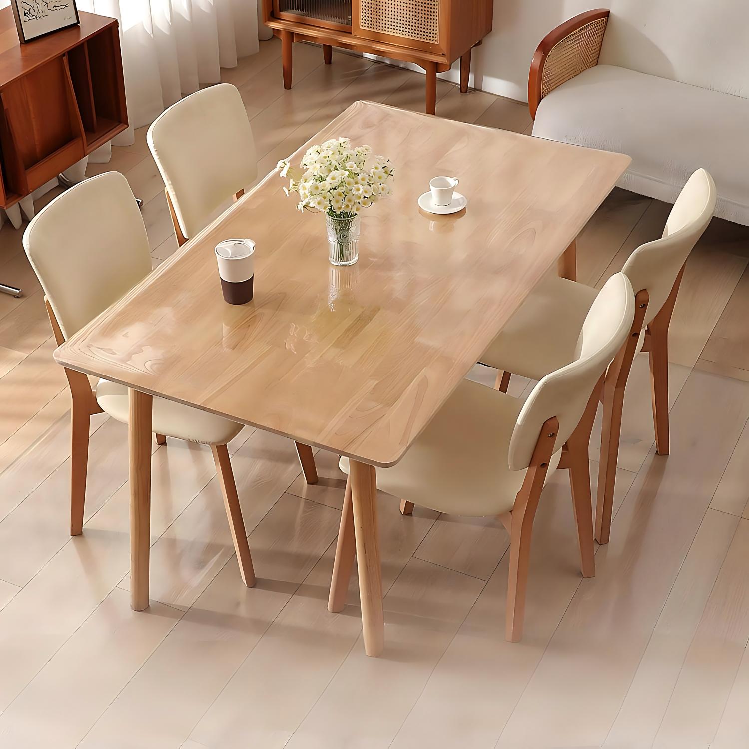 TEMU Transparent Plastic Table Cover, Tablecloth, Table Mat, Table Protector, Pvc Table Mat